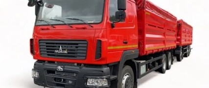 Бортовой зерновозный автопоезд