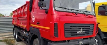 Зерновозный самосвал МАЗ с боковой 2-х сторонней разгрузкой